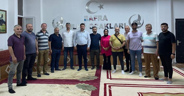 Bafra Ülkü Ocakları Gazetecilerle bir araya geldi.