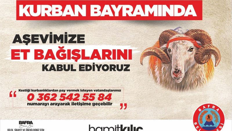 KURBAN BAĞIŞLARINIZLA GÖNÜLLERE DOKUNUYORUZ