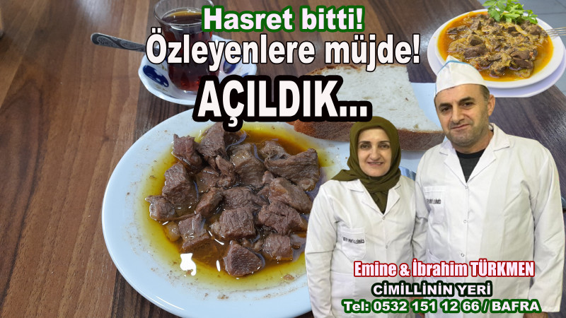 Cimilli Yemek Salonu Yenilenen Yüzüyle Bugün Açıldı