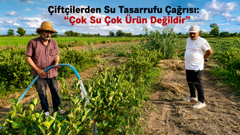 Bafra’da Çiftçilerden Su Tasarrufu Çağrısı: “Çok Su Çok Ürün Değildir”