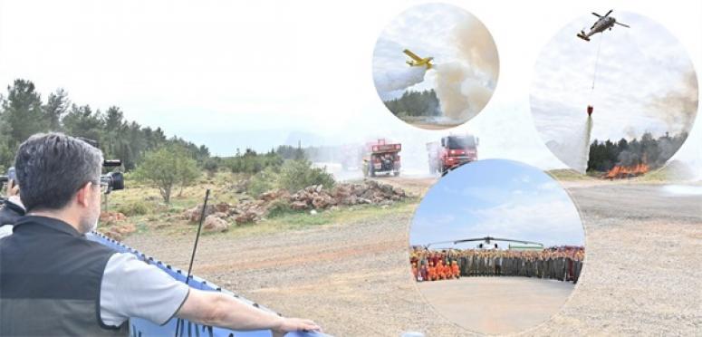 ORMAN YANGINLARI TATBİKATI ANTALYA’DA GERÇEKLEŞTİRİLDİ