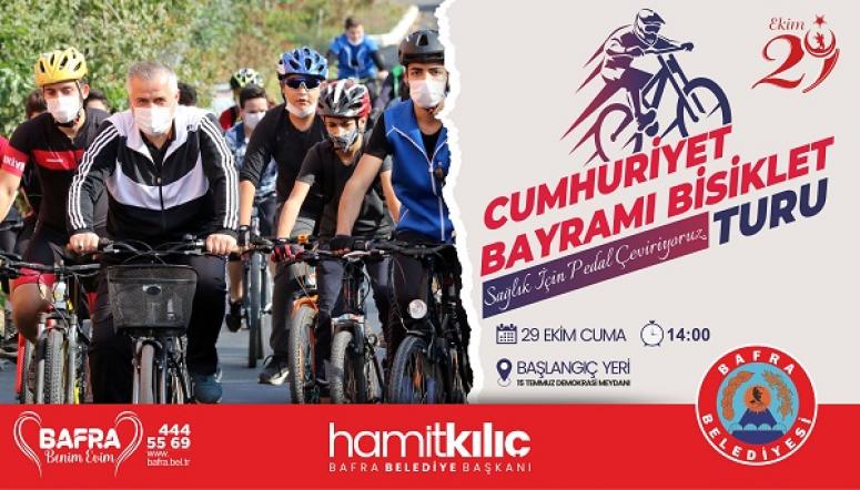 BAFRA BELEDİYESİNDEN 3. CUMHURİYET BAYRAMI BİSİKLET TURU