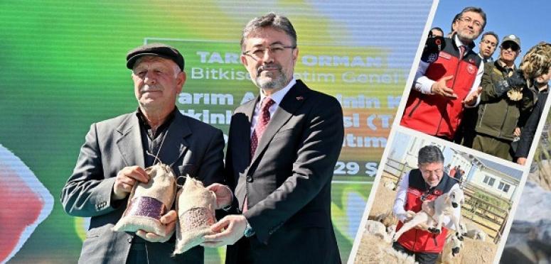 KIRŞEHİR'DE TAKE PROJESİ TOHUM DAĞITIM PROGRAMI DÜZENLENDİ