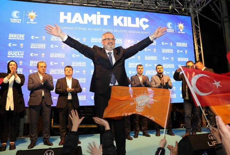 CUMHUR İTTİFAKI  BAFRA BELEDİYE BAŞKANIHAMİT KILIÇ’IN TEŞEKKÜR MESAJI